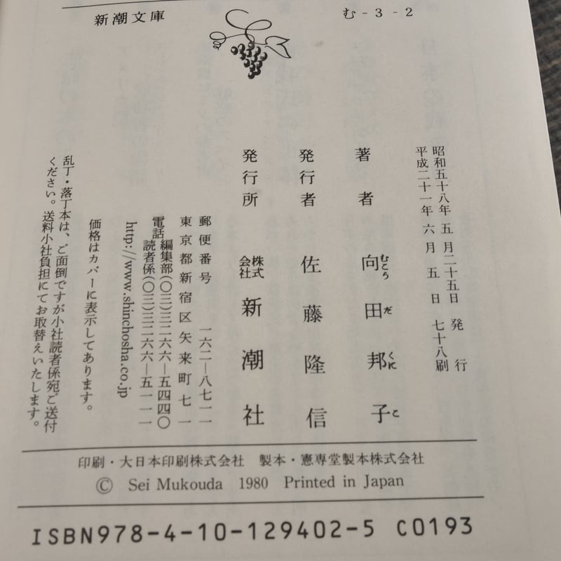 思い出トランプ 向田邦子(新潮文庫) | 古書店うみつばめ 思い出トランプ 向田邦子(新潮文庫) | 古書店うみつばめ