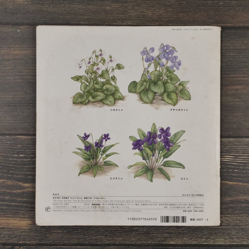 すみれとあり 矢間芳子 さく 森田竜義 監修 | 古書店うみつばめ