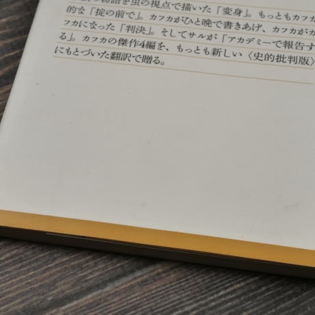 変身／掟の前で 他2篇　カフカ（光文社古典新訳文庫）