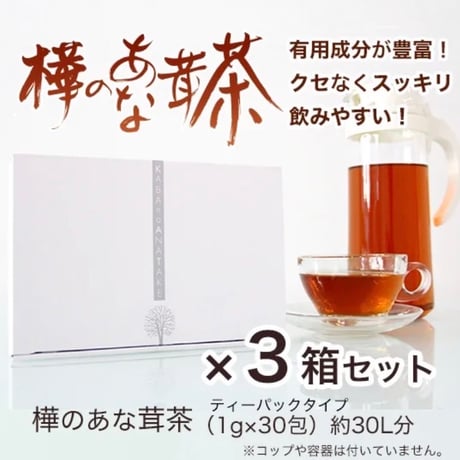 樺のあな茸茶 3箱セット【送料無料】
