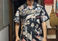 即納！SALE！『稲生物怪録』アロハシャツ　黒色