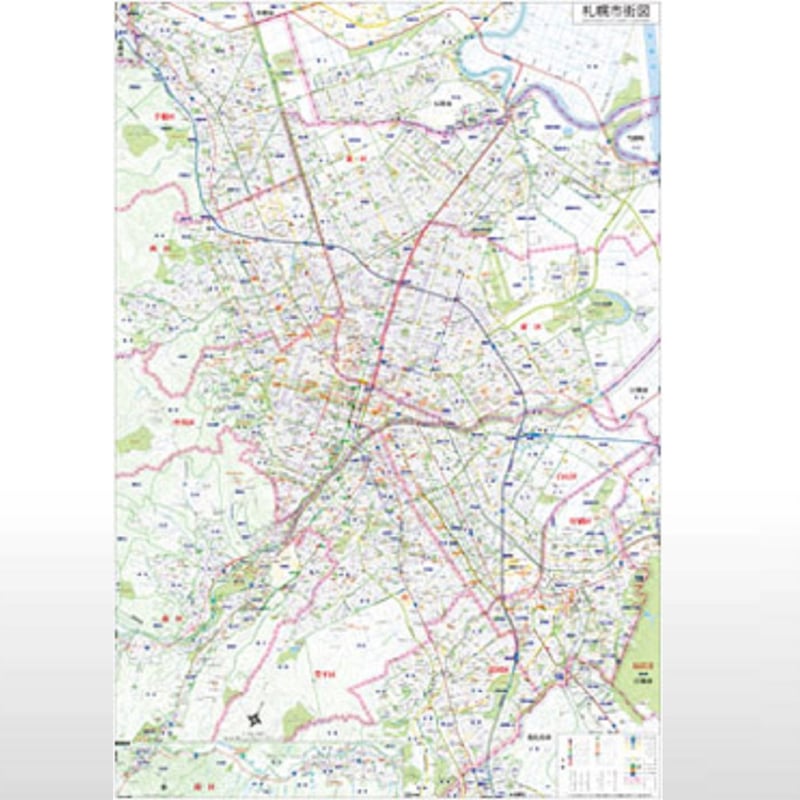 札幌市街図 シート | 地勢社Webショップ