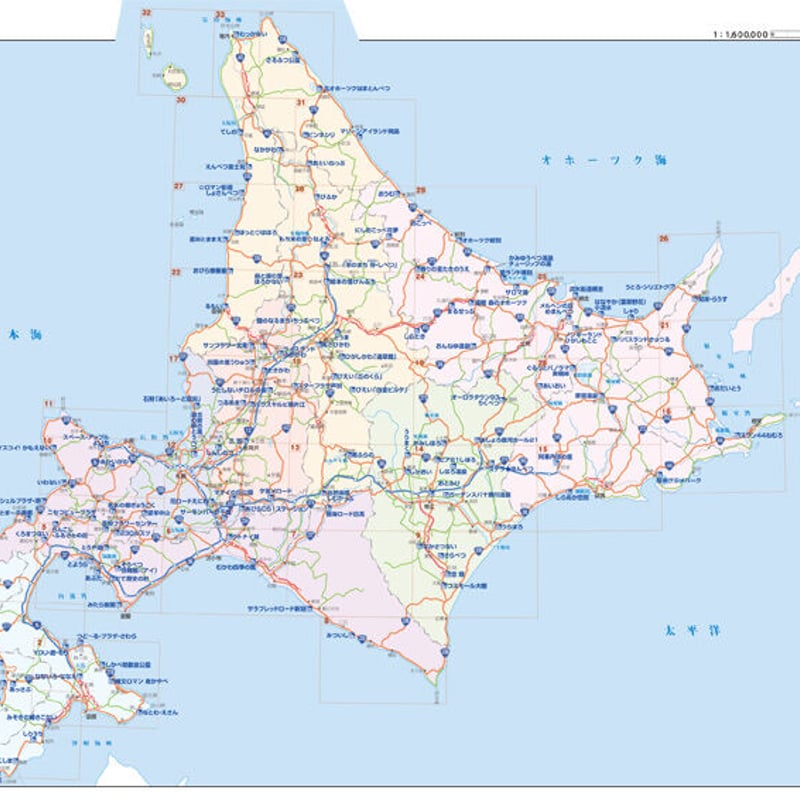 1/20万北海道道路地図 | 地勢社Webショップ