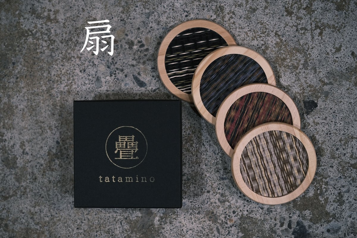 ギフト用 畳のコースター４枚セット | tatamino