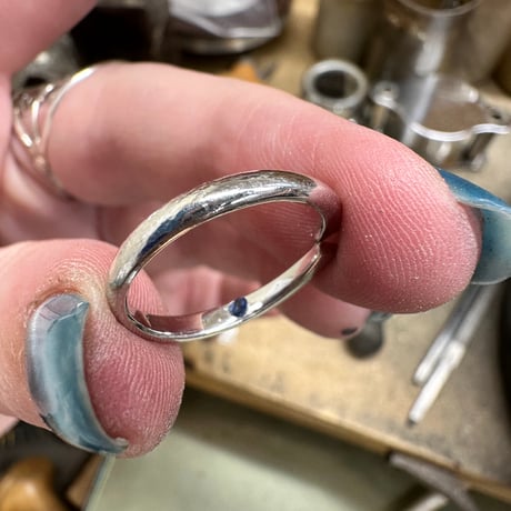 【お客様オーダー品】「シークレットストーン」へ リフォーム｜エメラルドとサファイア