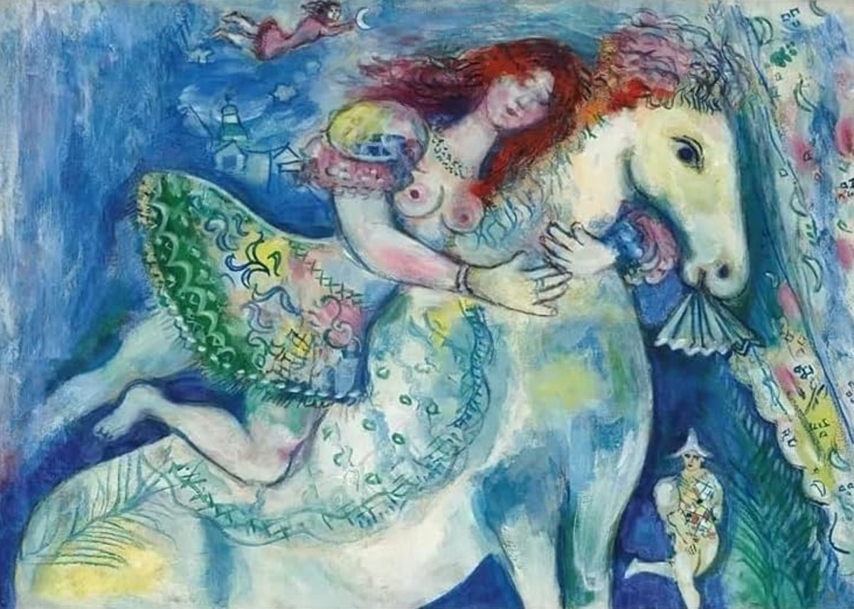 夢のような愛を描いた画家 ― シャガールの代表作《馬の上に乗った女