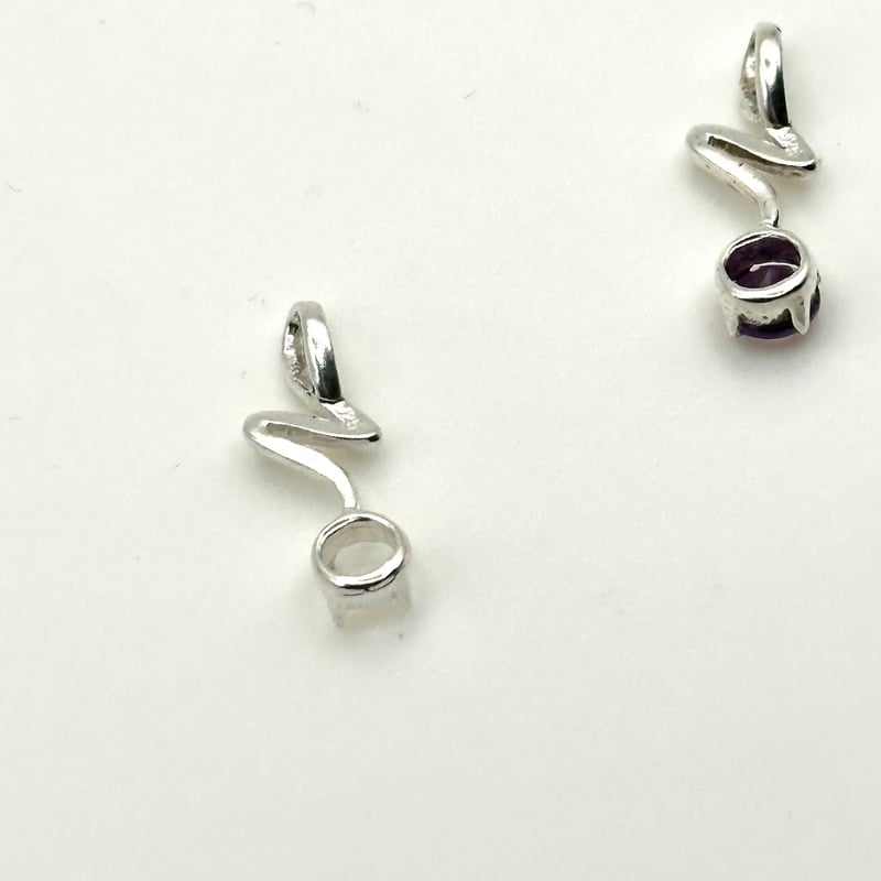 デザインネックレスペンダントトップ空枠 シルバー925