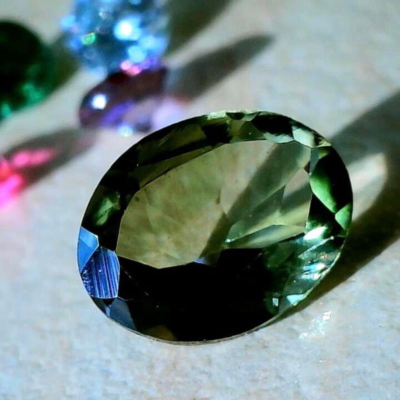トルマリン　グリーントルマリン　ルース　天然石　天然 バイカラー グリーントルマリン 天然石ルース 0.33ct | ジュエリー春日