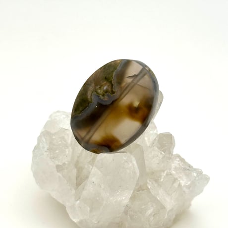 サンダーエッグアゲート 14.25ct｜ビーズ穴有