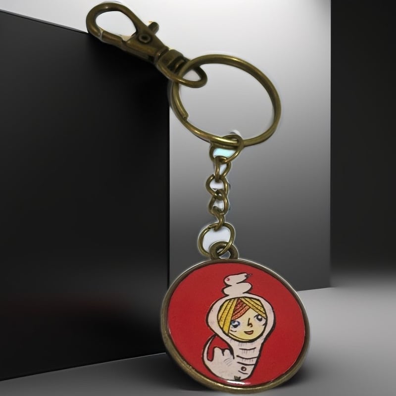 両面キーホルダー ザビちゃん×《白蛇》コラボキーホルダー