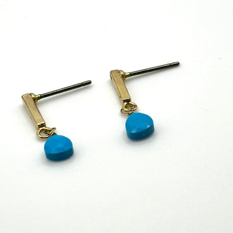 ターコイズ 揺れるピアス