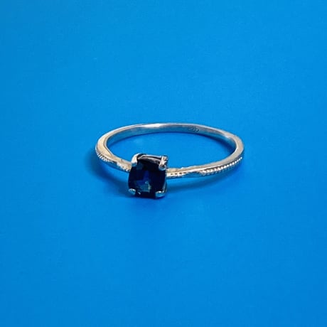 サファイア0.5ct｜一粒リング SV925