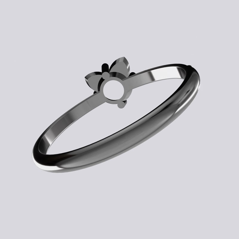 STLデータ】猫ちゃんリング11号/線形細い | ジュエリー春日