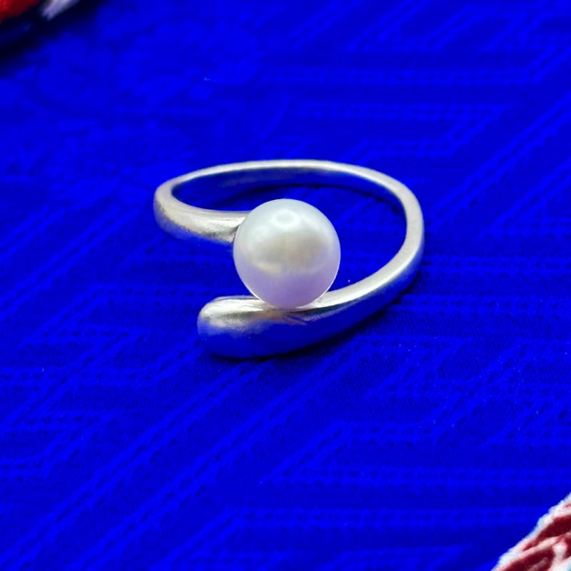 月雫パールリング｜淡水パール×シルバー925 フリーサイズ | ジュエリー春日