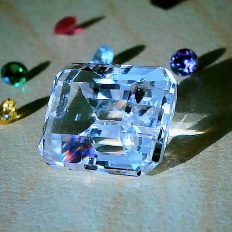 【大きいめ エメラルドカット】クンツァイト3.31ct