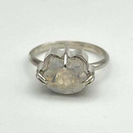 【受注生産】ねこの匠枠リング｜猫カット ラブラドライト 2.72ct