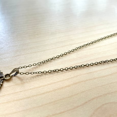 ゴッホ「ひまわり」/アンティーク調ネックレス/アンティークゴールド