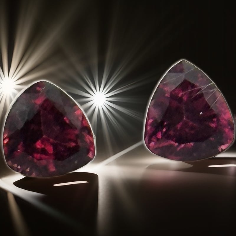 ロードライトガーネット2石セット｜【ディープローズ】トリリアン
