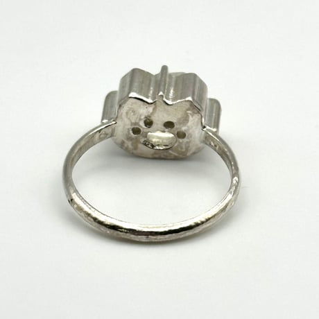 【受注生産】ねこの匠枠リング｜猫カット ラブラドライト 2.72ct