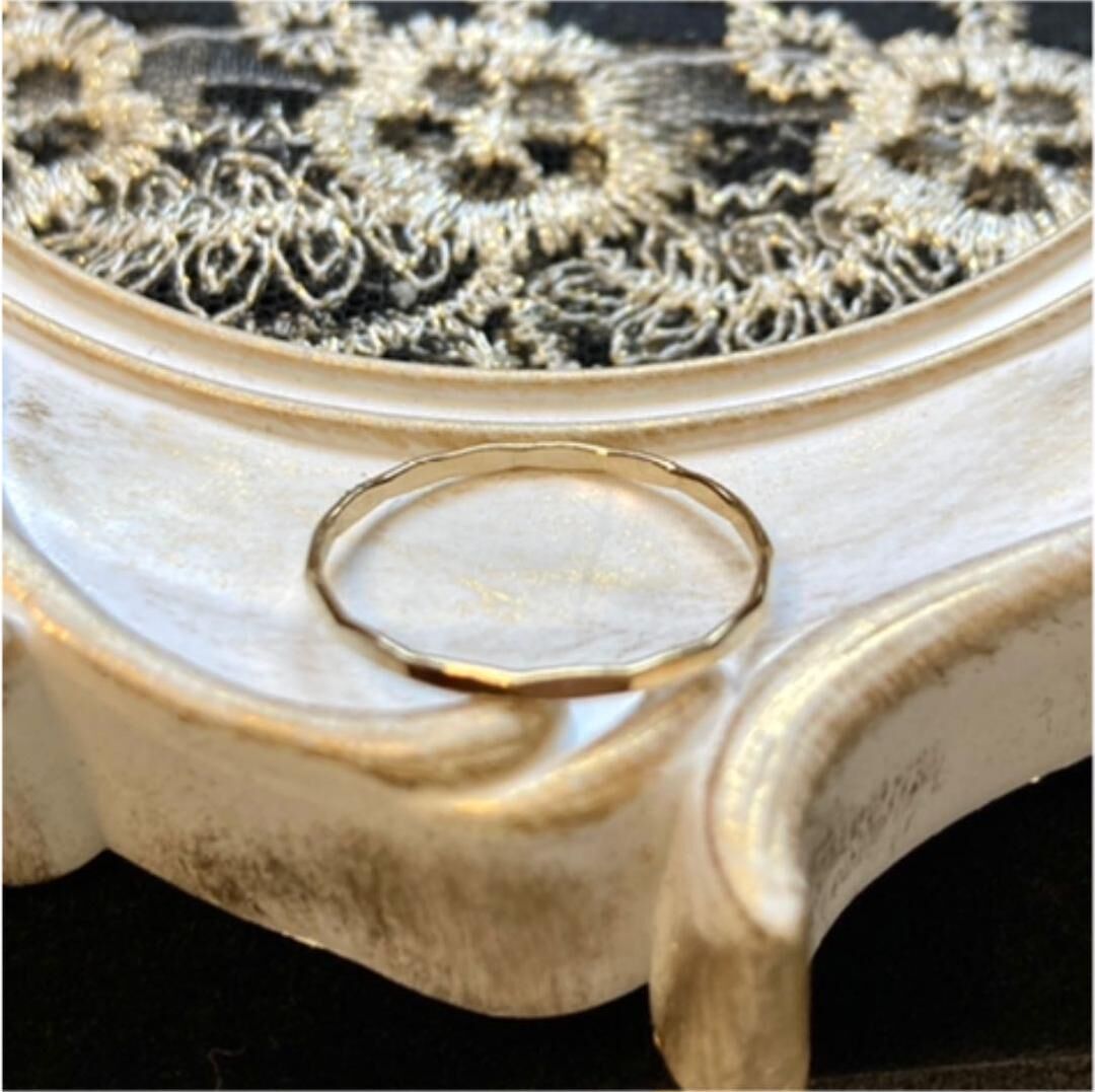 運気上昇カラー ハンマードリング/ゴールドカラー | ジュエリー春日