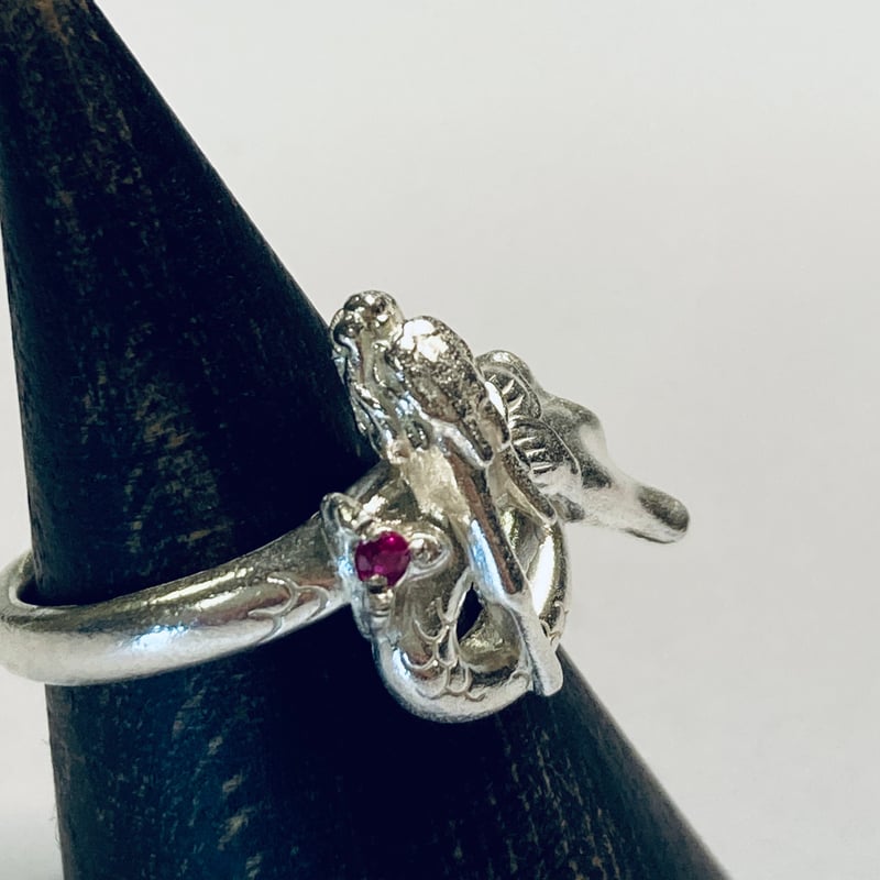 WACKO MARIA シルバー 925 ルビー ヌード ガール リング ワコマリア シルバールビー リング WACKO MARIA シルバー 925 ルビー