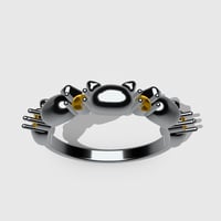 【STLデータ】「猫のエタニティリング」のデータ販売