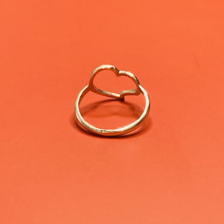 【シンプルにカッコかわいい】オープンハート リング