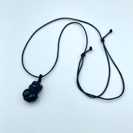 貔貅様（ヒキュウ様）の天然石ネックレス/クオーツ・スモーキークオーツ（水晶）
