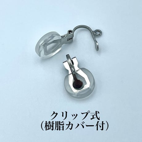 【奈良の鹿を守れ】奈良の鹿と蓮の花 ピアス｜イヤリング変更可D