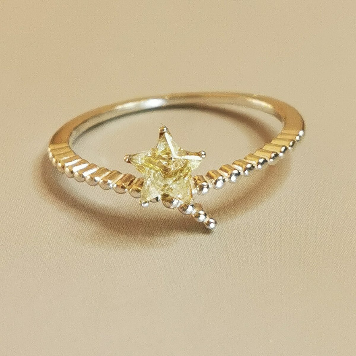 星水晶のデザインリング/星カット水晶 | ジュエリー春日