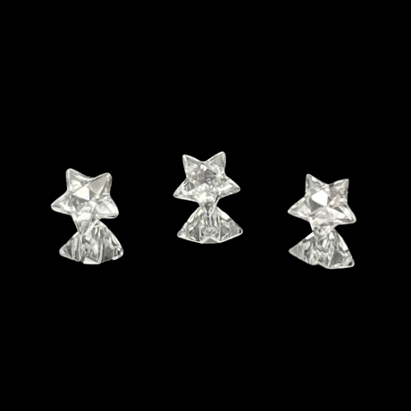 【超希少】星水晶/ 星型ルース 天然クオーツ 1石 5mm