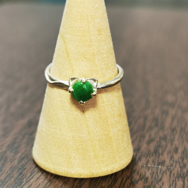 希少ヒスイサイズ】猫ちゃんリング/天然石ヒスイ | ジュエリー春日