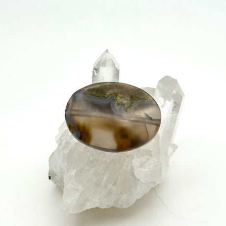 サンダーエッグアゲート 14.25ct｜ビーズ穴有