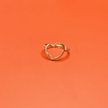 【シンプルにカッコかわいい】オープンハート リング