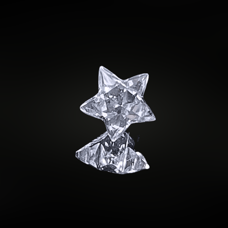 【超希少】星水晶/ 星型ルース 天然クオーツ 1石 5mm