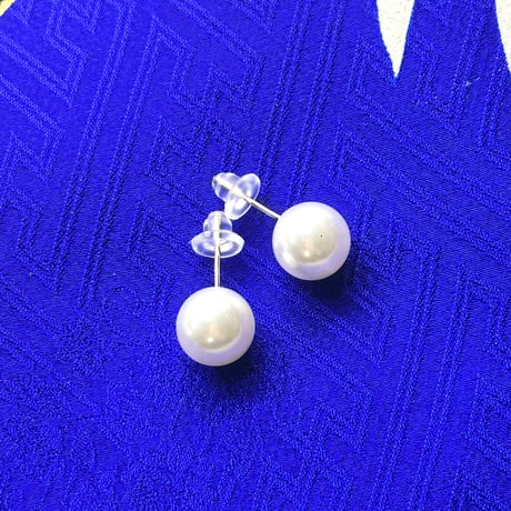 一粒パールピアス 10mm｜淡水真珠が輝く上品アクセサリー