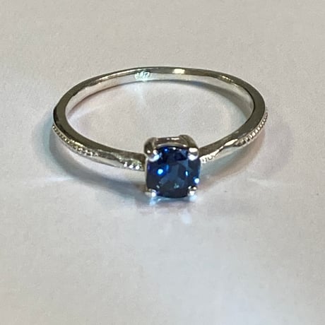 サファイア0.5ct｜一粒リング SV925