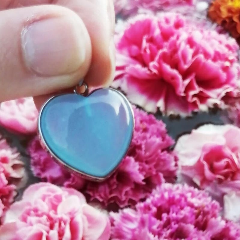 アクアマリン 高品質 シラーつき ハイグレード かわいい ハート