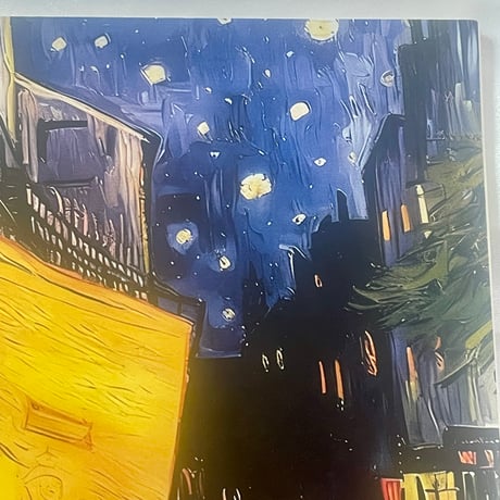 【大人のためのアート文具】ゴッホ《夜のカフェテラス》のリングノート｜世界の名画