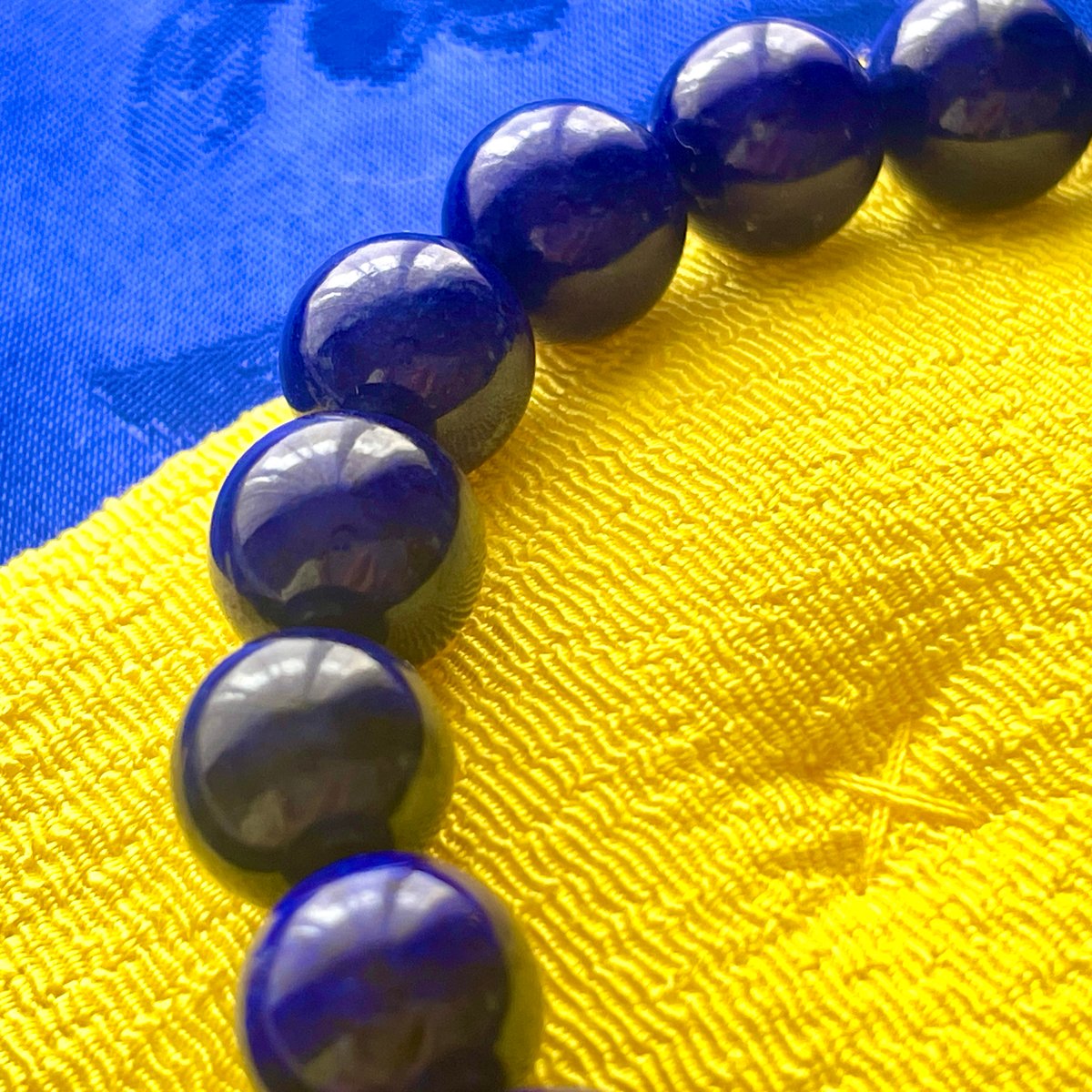 【YouTuberラファエルさん推し】ラピスラズリ ブレスレット 12mm玉 YouTuberラファエルさん推し】ラピスラズリ ブレスレット 12mm玉