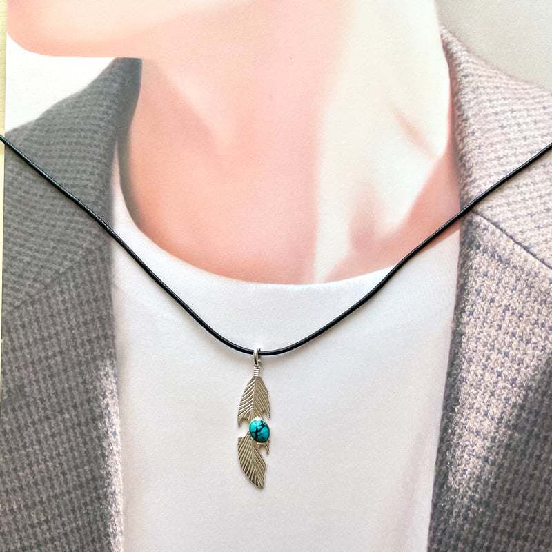 1０月末迄セール１点物 ターコイズネックレス Summerセール □Semplice□ セレスタイト ネックレス （一点モノ