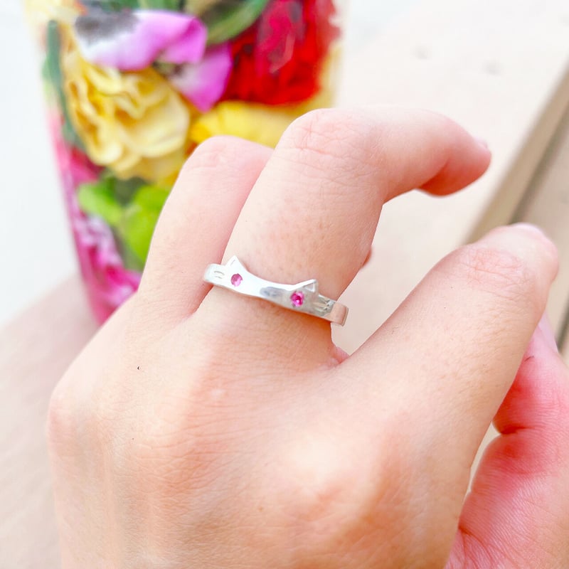 【サイズ限定販売！】猫 レディース リング プラチナ　指輪 女性用　11号 サイズ限定販売！】猫 レディース リング プラチナ指輪 女性用11号