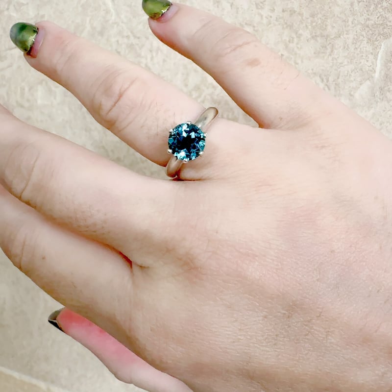 11月誕生石ブルートパーズのシルバーリング | ジュエリー春日