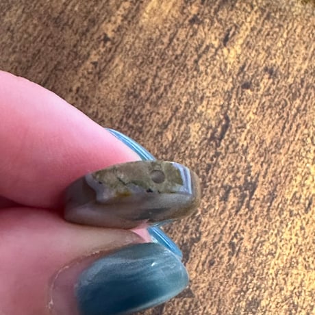 サンダーエッグアゲート 14.25ct｜ビーズ穴有