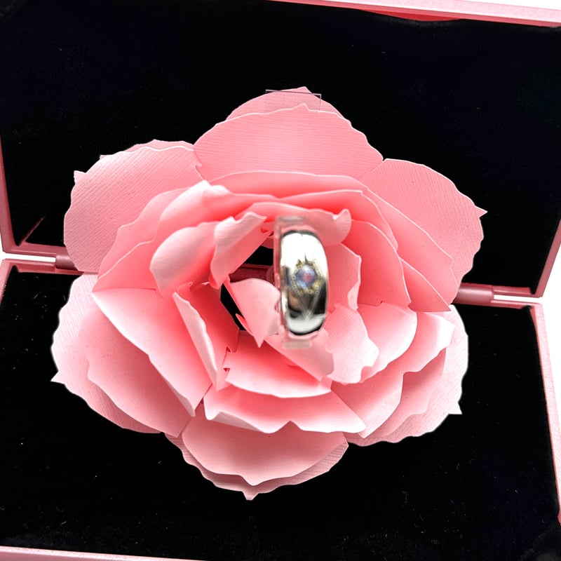 3D ローズ リングボックスケース | ジュエリー春日