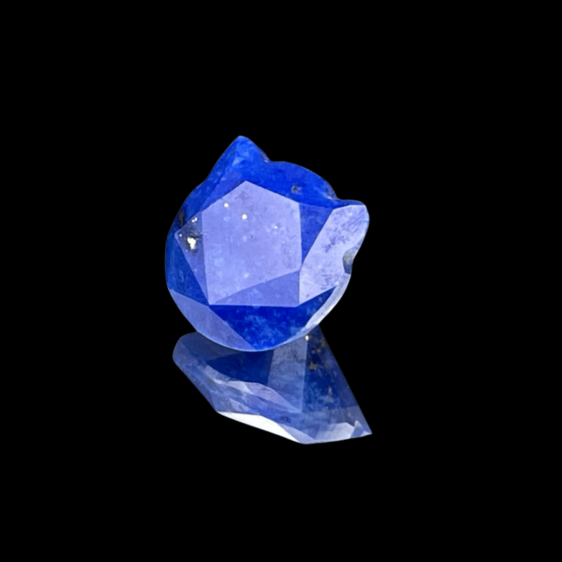 有名研磨師NOBU氏作】猫ちゃんカット ラピスラズリ 天然石ルース