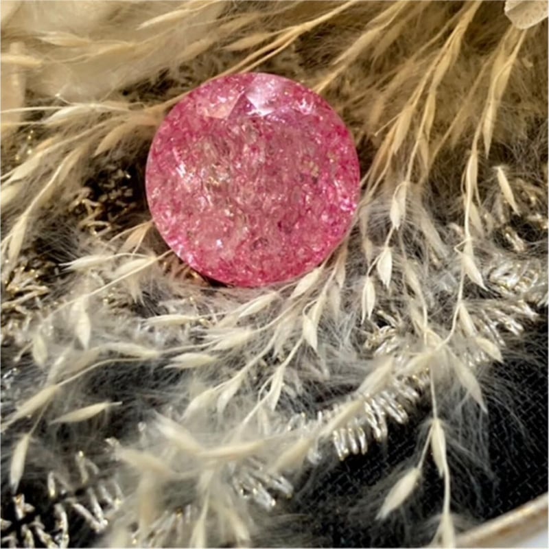 キラキラで可愛い大粒6mmのピンククラッククォーツ | ジュエリー春日