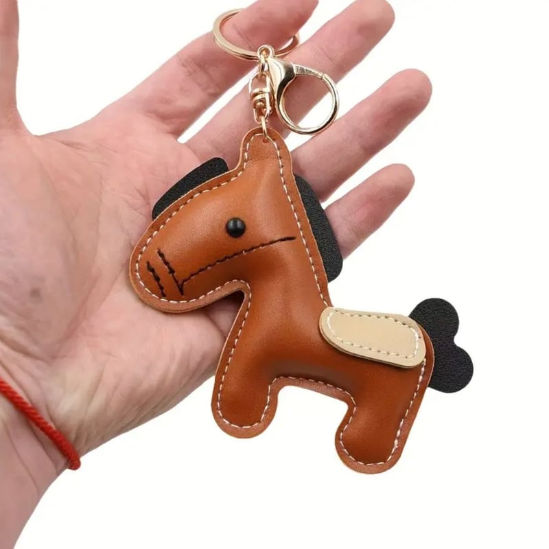 セット販売】レザー馬キーチェーン＆メタルミニホースシュー
