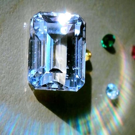 【大きいめ エメラルドカット】クンツァイト3.31ct