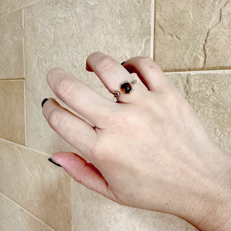 ☆NEW☆トルコ製 天然石 リング（琥珀）Silver925 ☆琥珀☆天然石リング ☆NEW☆トルコ製 天然石 リング（琥珀）Silver925